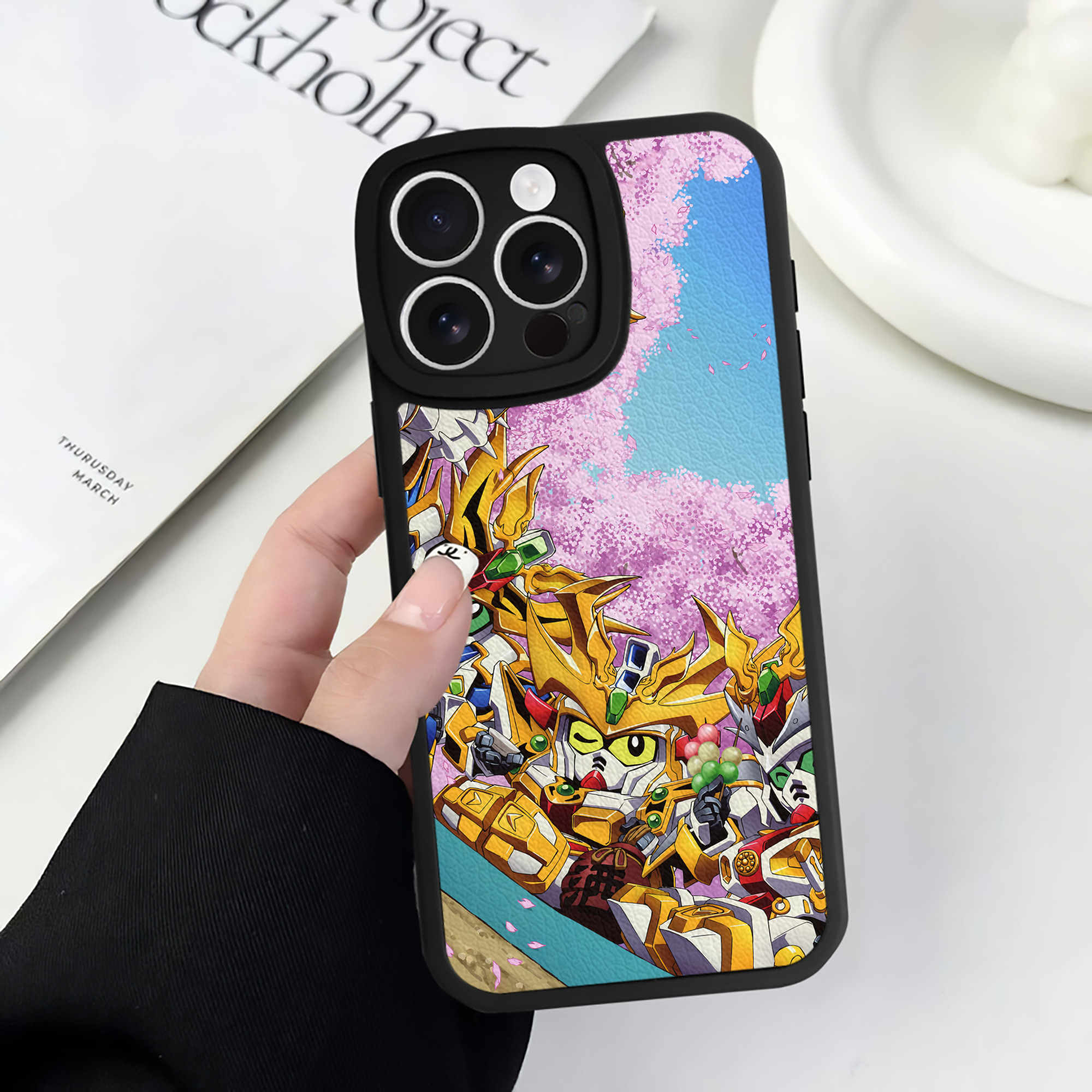 （画像用） 機動戦士ガンダム Mobile Suit Gundam 【iPhone 16シリーズ対応】シリコンスマホケース（レザー調） 材質：シリコン